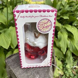 Sweet Shoppe Hot Chocolate Vintage Christmas Ornament KURT ADLER Candy Soda Shop